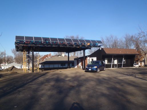 The Tiny Diner's solar array, courtesy EcoMetro Tour