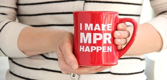 Made's red mug for MPR